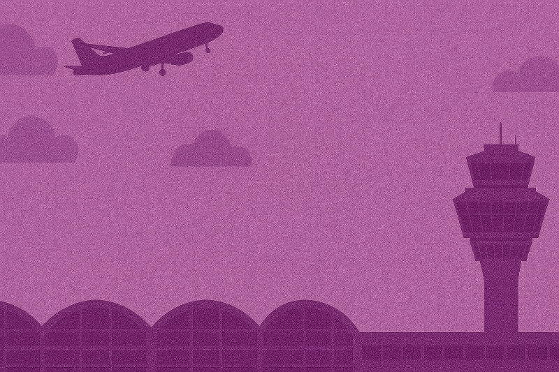 Eins Newsbild aus der Kategorie Flughafen-Info zeigt Newsbild für Airport-Meldungen mit einem Tower und einem Flugzeug